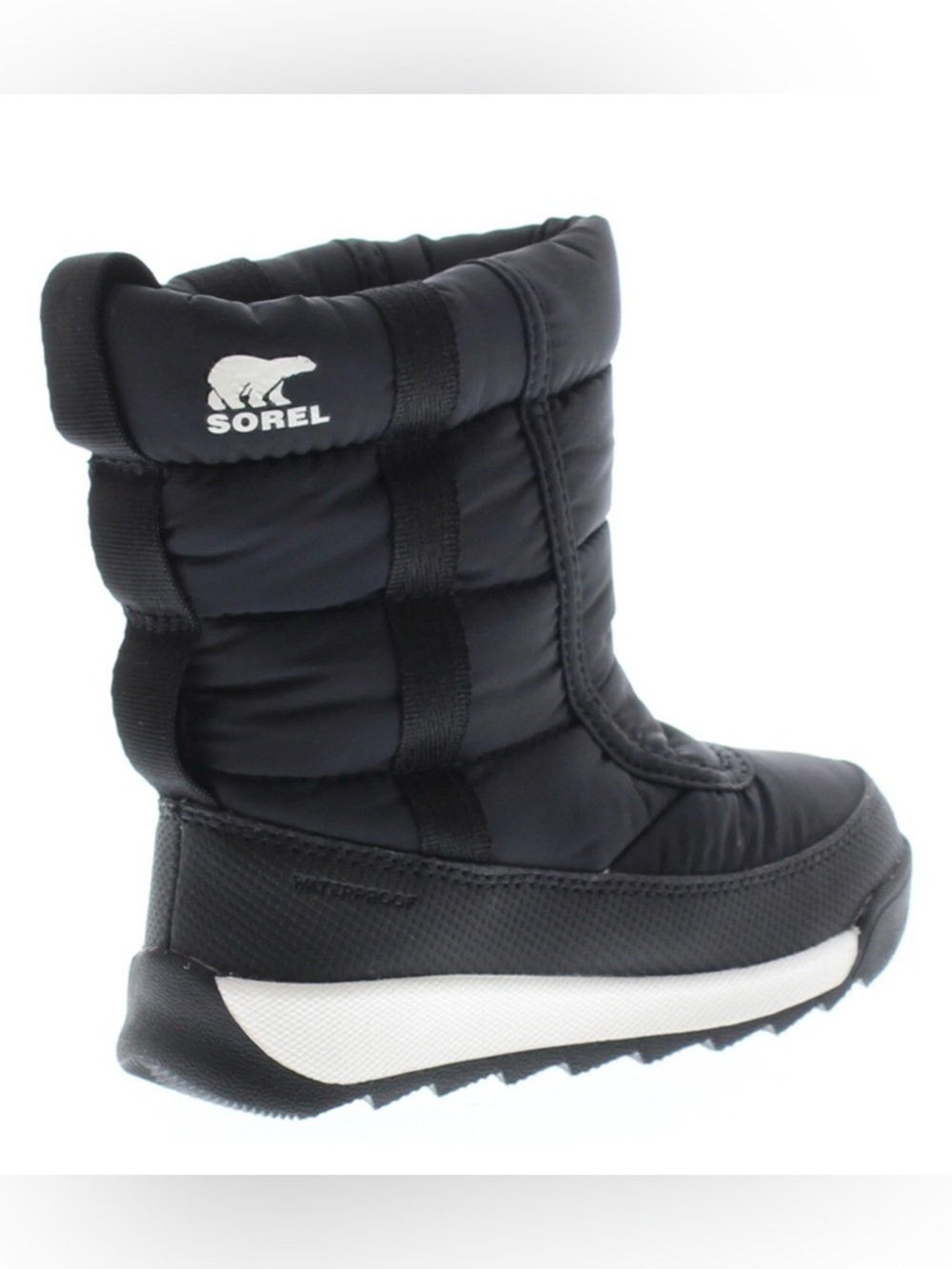 Sorel Kids Whitney II Puffy Mid Black Winter Boots | Toddler Size 8 / EU 25